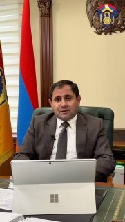 Министр обороны Армении Сурен Папикян на пресс-конференции, Нор-Норк