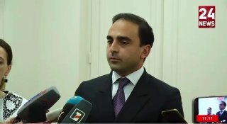 Тигран Авинян выступает с заявлением о выборах в Нор-Норке