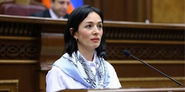 Министр ОНКС РА Жанна Андреасян на встрече или мероприятии
