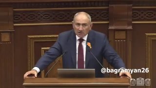 Никол Пашинян выступает в Национальном Собрании Армении, Нор-Норк