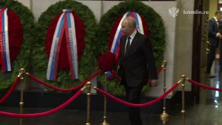 Церемония прощания с Сергеем Ивановым в Москве с участием Путина