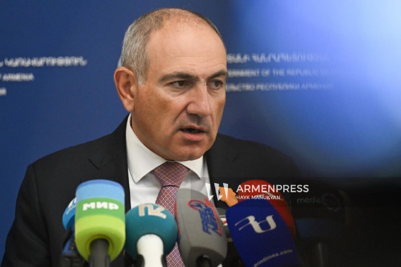 Никол Пашинян на заседании правительства говорит о железной дороге Армения-Турция, Нор-Норк