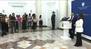 Никол Пашинян на пресс-конференции, Нор-Норк, Ереван