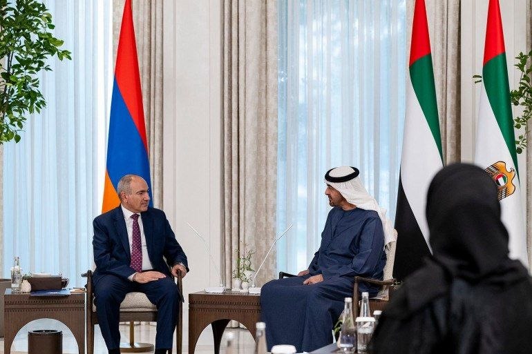 Президент ОАЭ Мухаммад бин Заид Аль Нахайян направляет послание премьер-министру Армении Николу Пашиняну