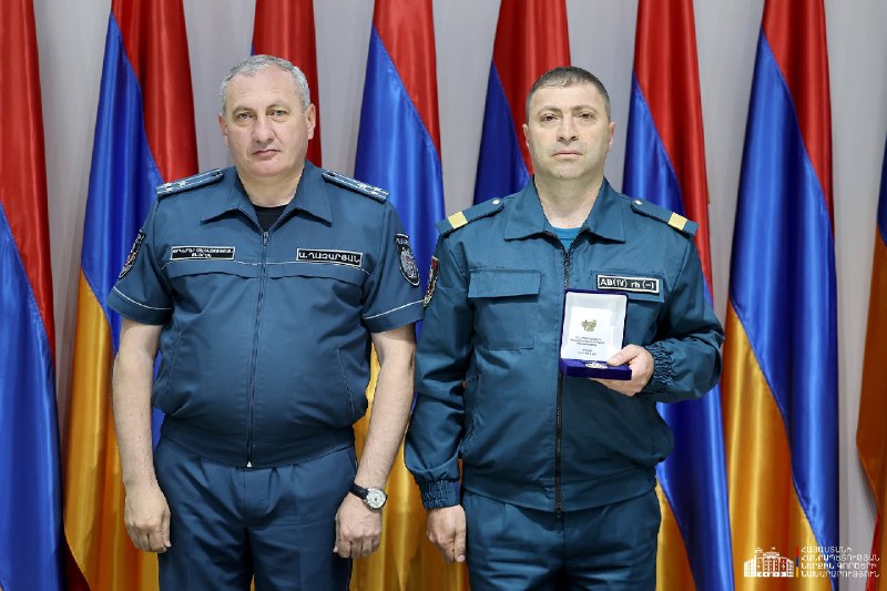Спасатели из Нор-Норка на награждении за поисковую операцию на реке Памбак
