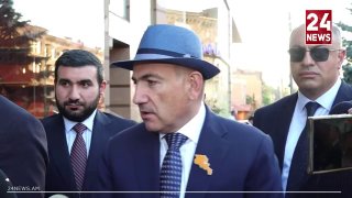 Никол Пашинян на брифинге, обсуждает будущее Алена Симоняна, Нор-Норк